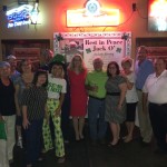 Part of the group celebrating Jack O'Leary's life